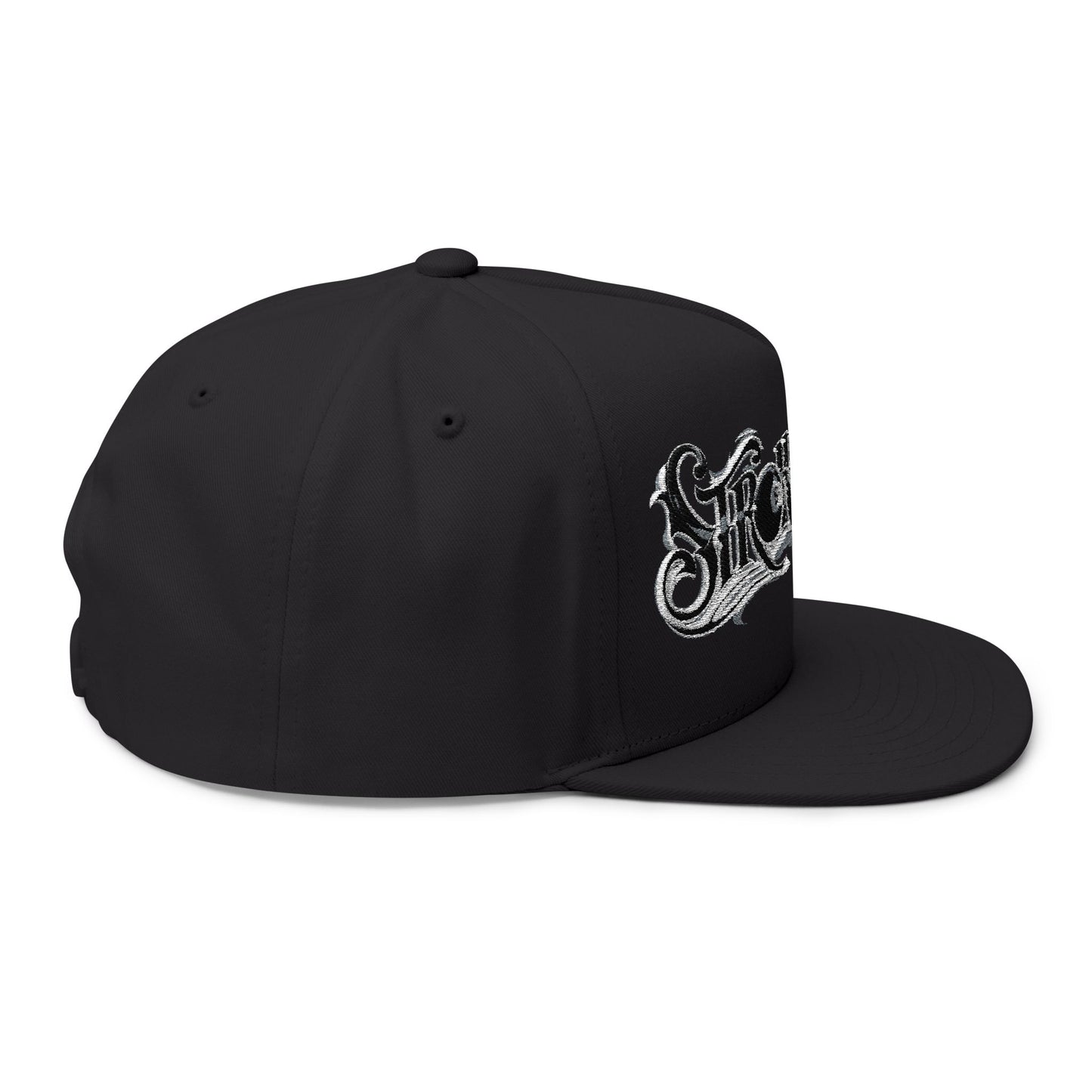 Embroidered 'Stroke This' Flat Bill Cap