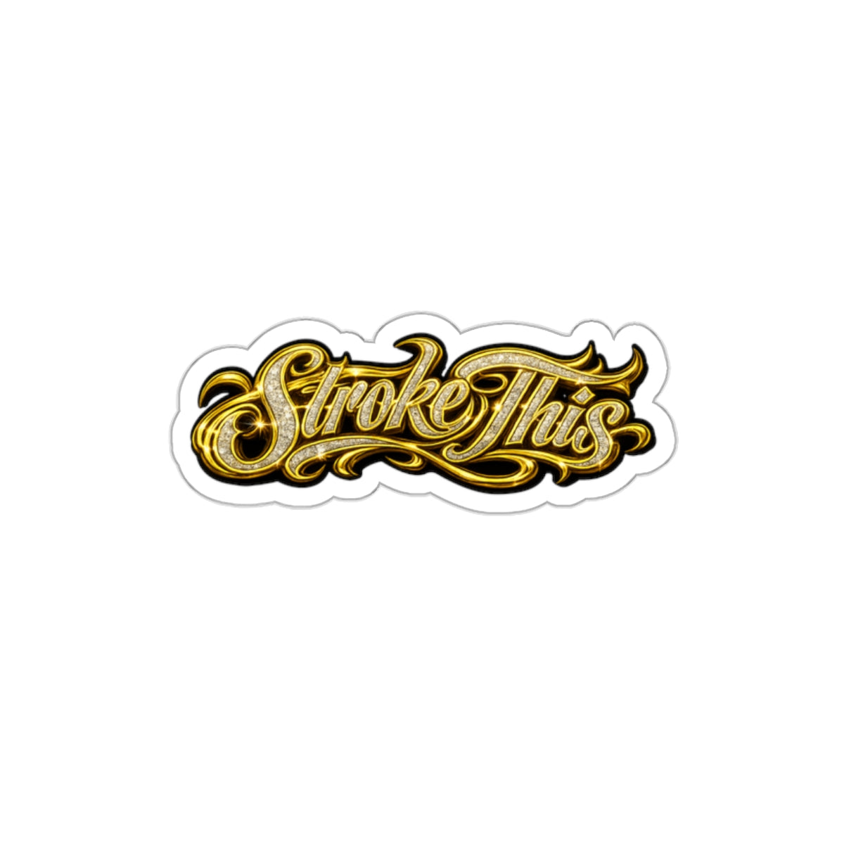 Stroke This Bling Sticker