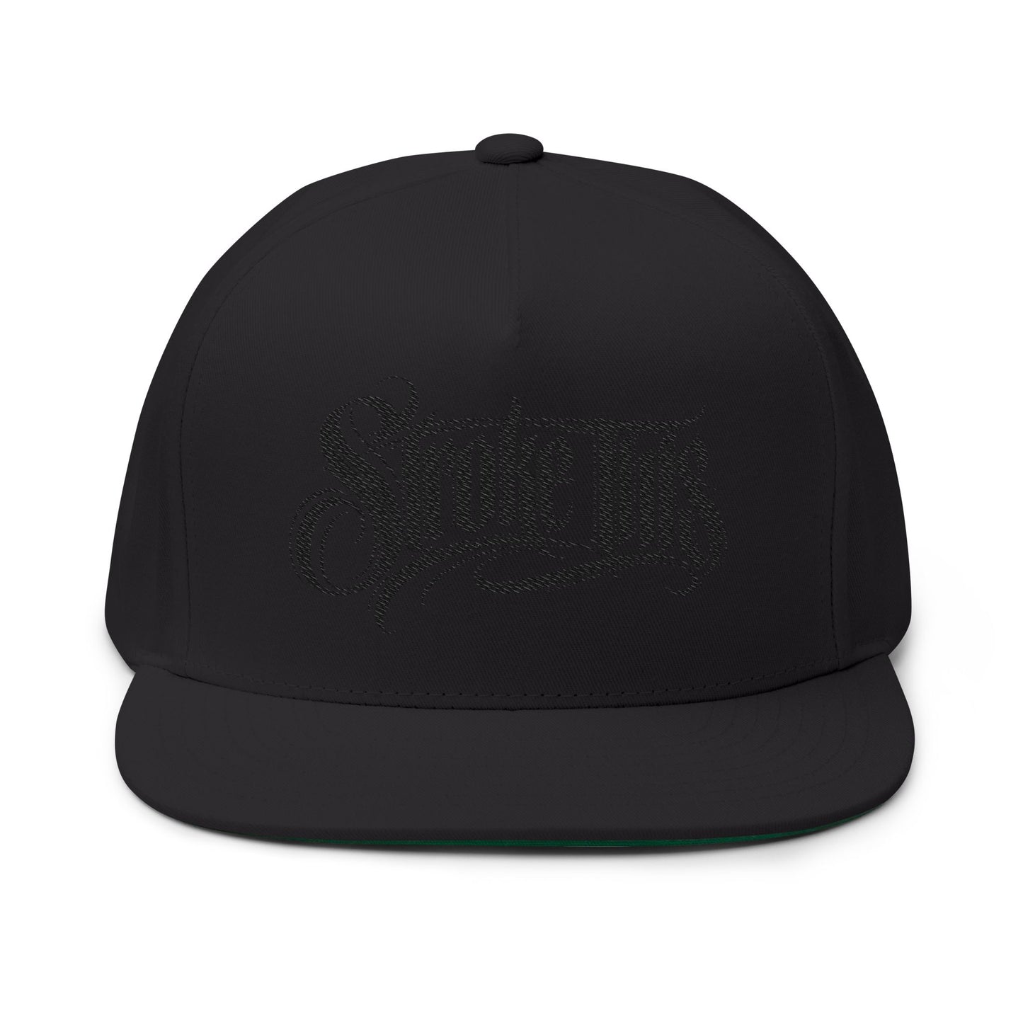 'Stroke This' Embroidered Flat Bill Cap