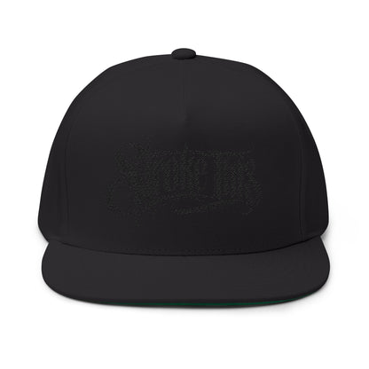 'Stroke This' Embroidered Flat Bill Cap