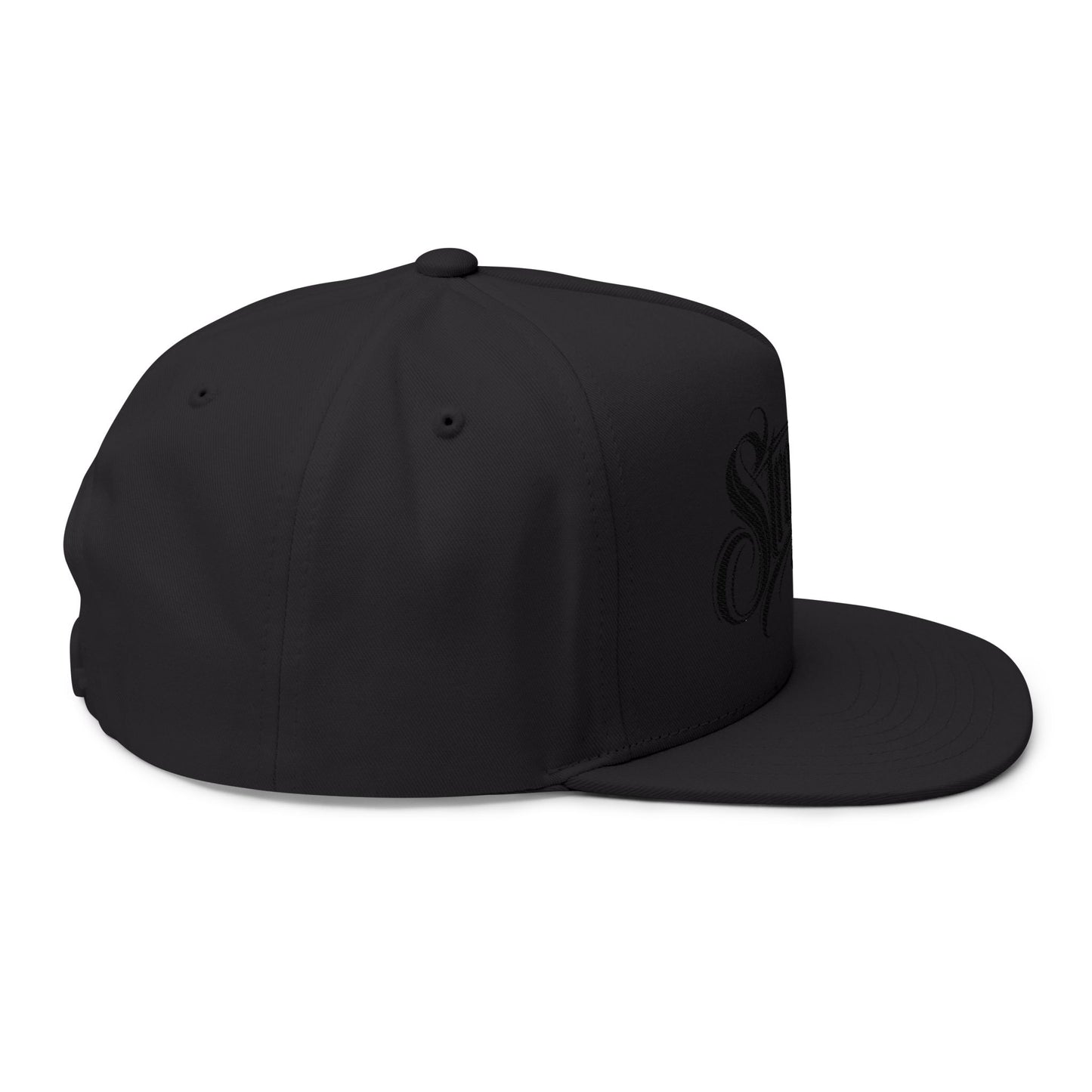 'Stroke This' Embroidered Flat Bill Cap